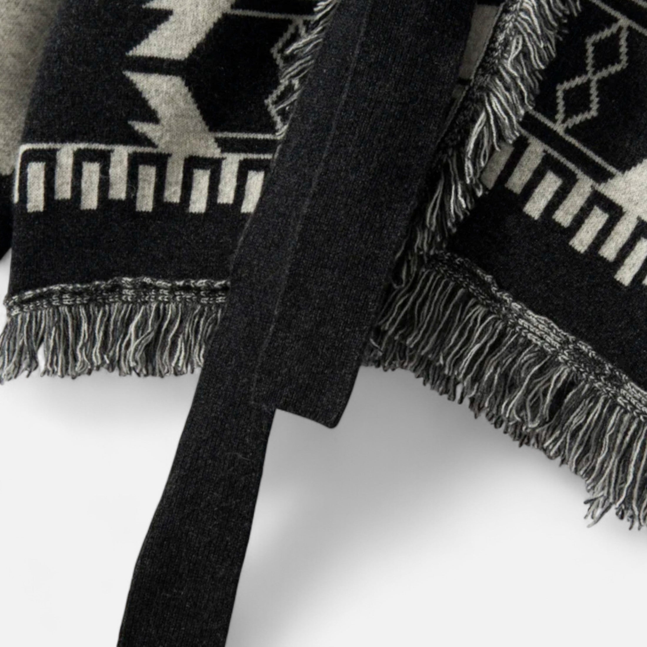 Cardigan de mujer 100% cashmere con flecos