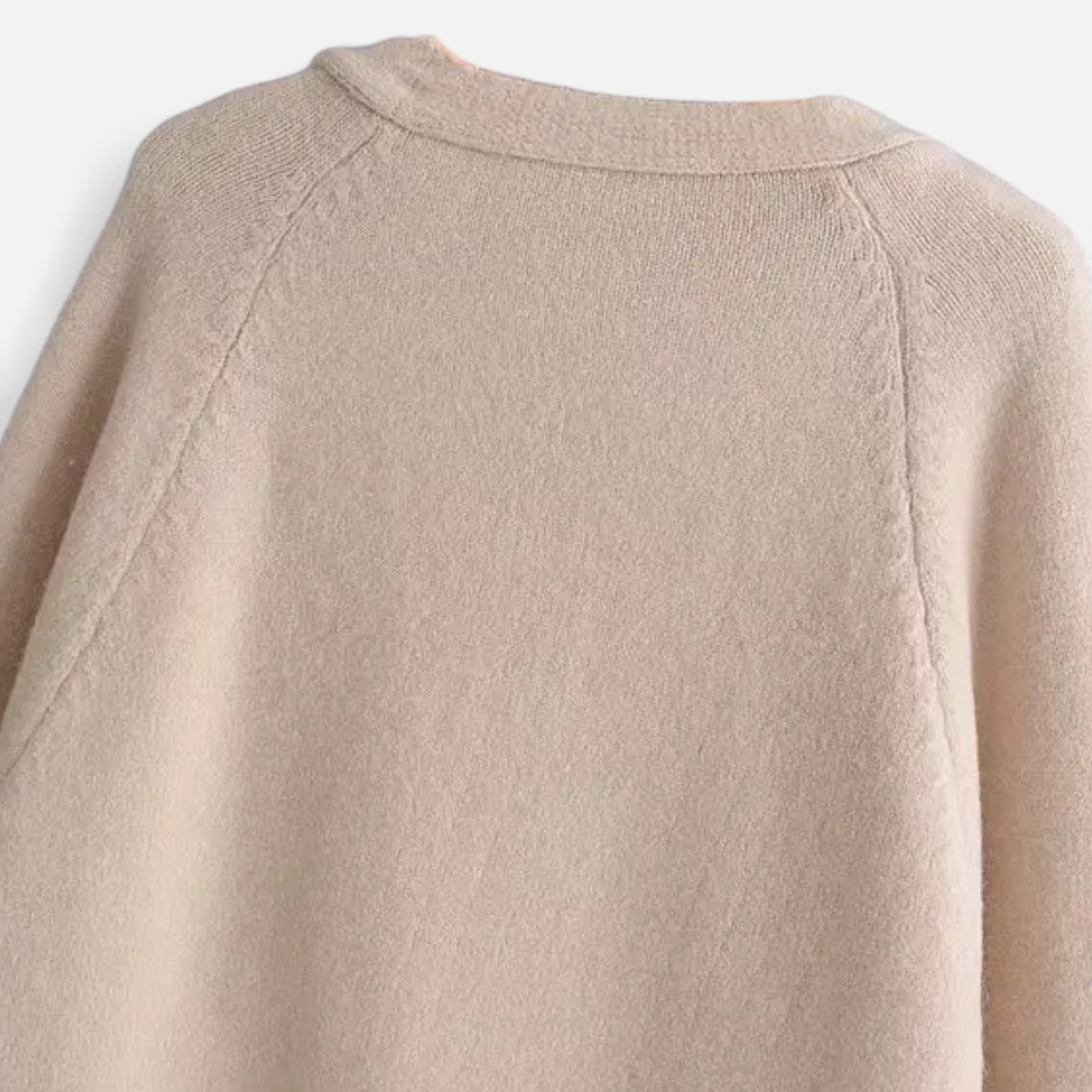 Cardigan de Punto Grueso para Mujer – Cuello en V