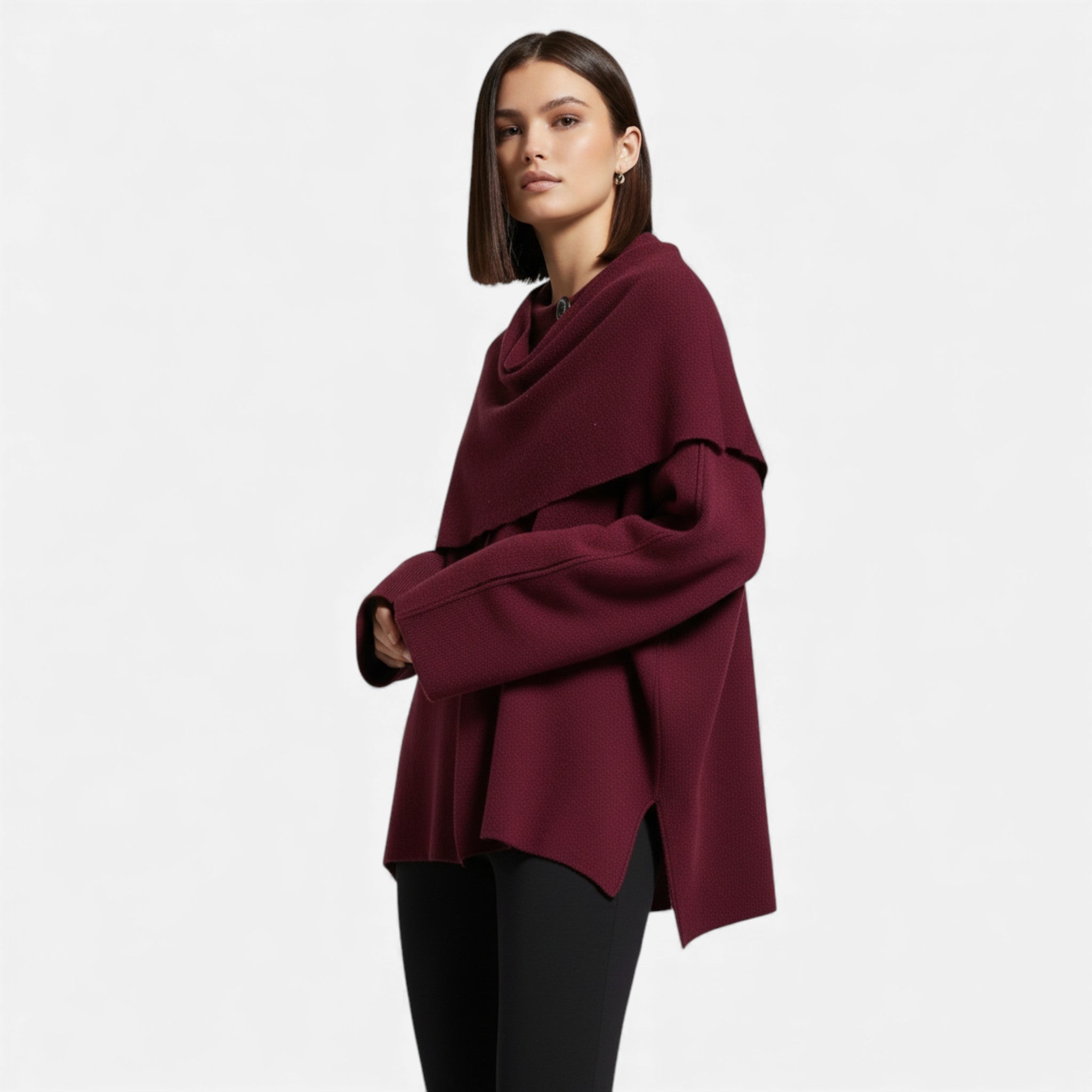 Cardigan de Lana para Mujer | Elegante Poncho