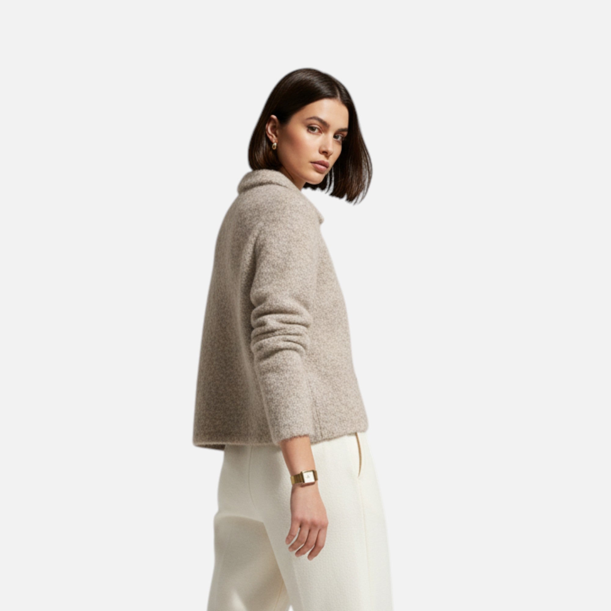 Cardigan Floral con Botones para Mujer