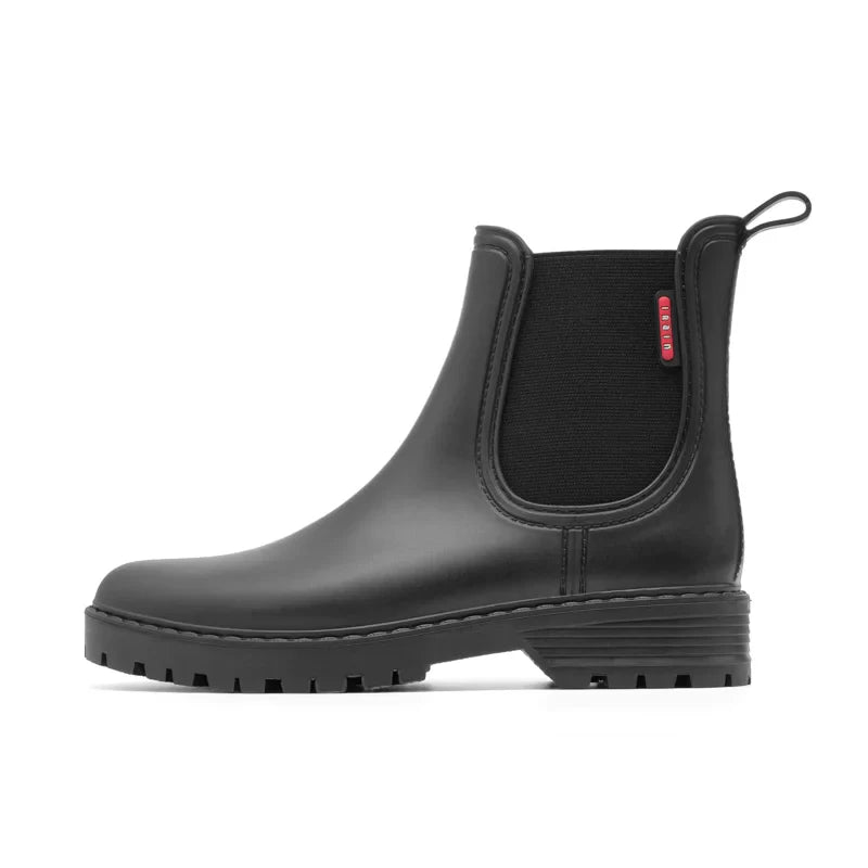 Botines de lluvia Chelsea para mujer, impermeables y con suela de goma antideslizante