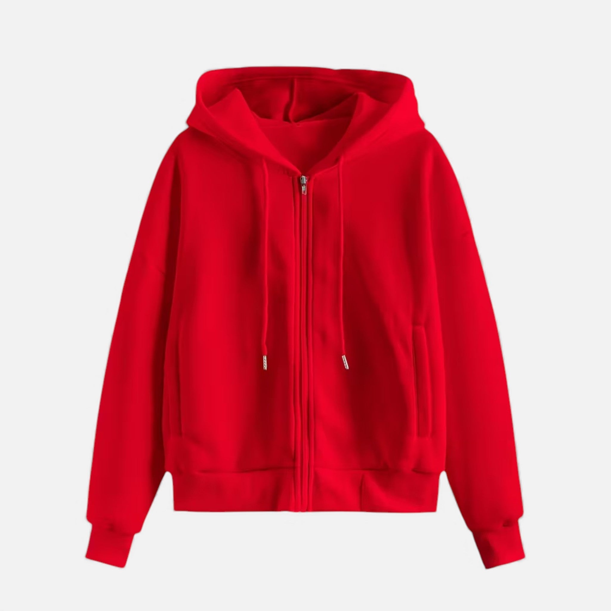 Sudadera de punto con cremallera para mujer